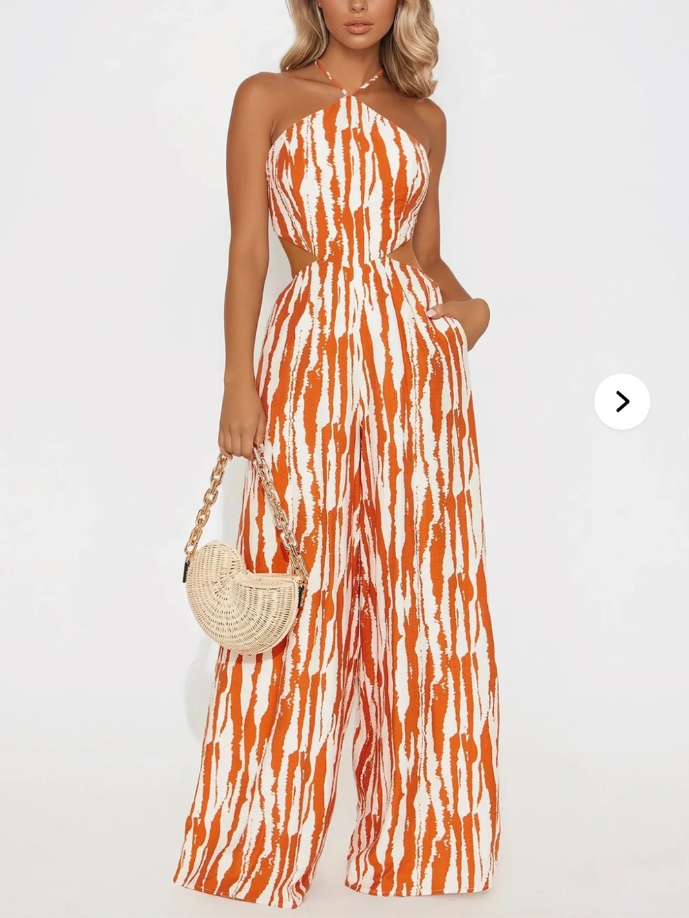 Halter Wide-Leg Jumpsuit